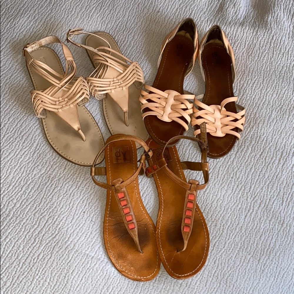 Cute summer Sandals trio set Dolce Vita + Mossimo